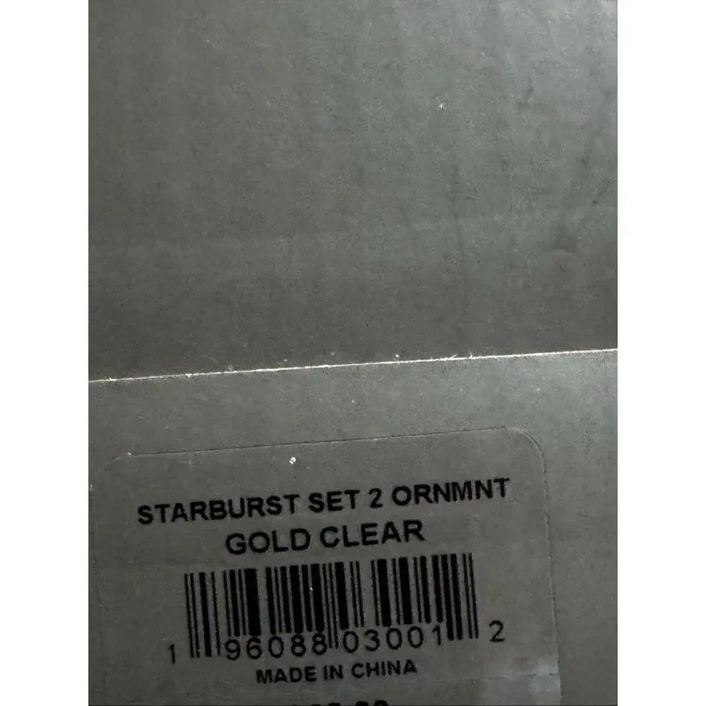 NIB Kendra Scott Starburst Gold Multicolor Ornament Set of 2 AUTHENTIC